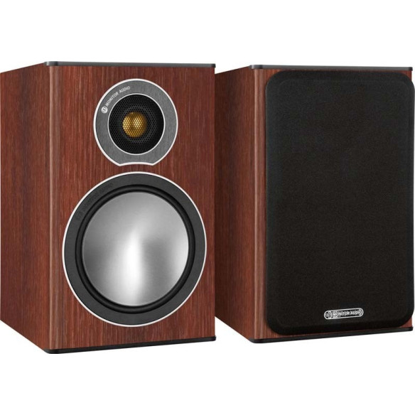 Monitor Audio Bronze 1 - Enceintes Bibliothèques - Bois Noir, Blanc, Noyer ou Rosenut