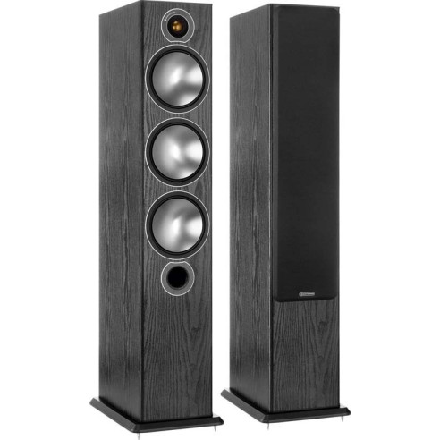 Monitor Audio Bronze 6 - Enceintes Colonnes - Bois Noir, Blanc, Noyer ou Rosenut