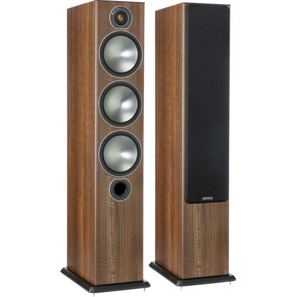Monitor Audio Bronze 6 - Enceintes Colonnes - Bois Noir, Blanc, Noyer ou Rosenut