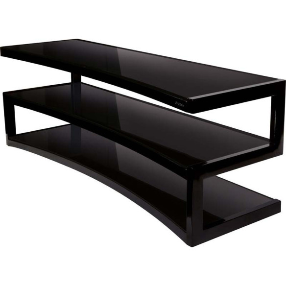 Norstone Esse Curve - Meuble TV Incurvé - Full Noir
