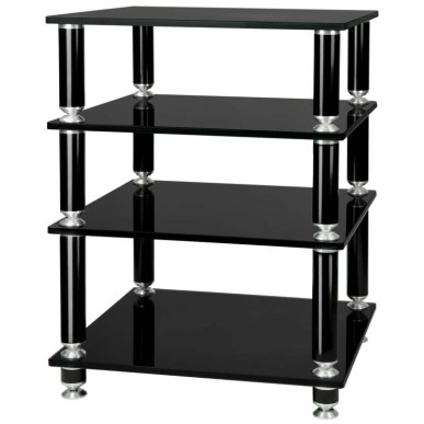 Norstone Stabbl HiFi - Meuble HiFi - Noir ou Bambou