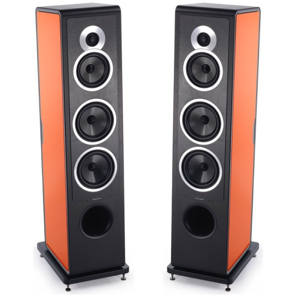 Sonus Faber Chameleon T - Enceintes colonnes Noir, Blanc, Rouge, Orange, Gris ou Bleu Métal, Noyer