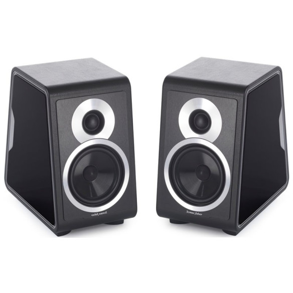 Sonus Faber Chameleon B - Enceintes bibliothèques Noir, Blanc, Rouge, Orange, Gris ou Bleu Métal, Noyer