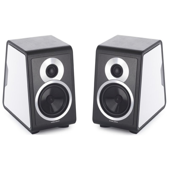 Sonus Faber Chameleon B - Enceintes bibliothèques Noir, Blanc, Rouge, Orange, Gris ou Bleu Métal, Noyer