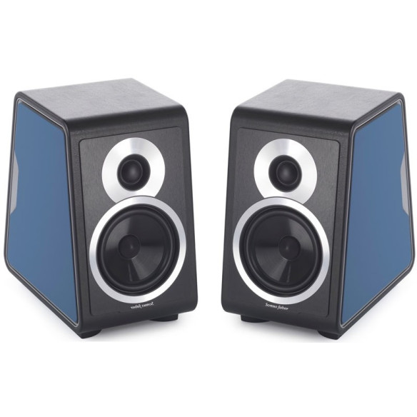 Sonus Faber Chameleon B - Enceintes bibliothèques Noir, Blanc, Rouge, Orange, Gris ou Bleu Métal, Noyer
