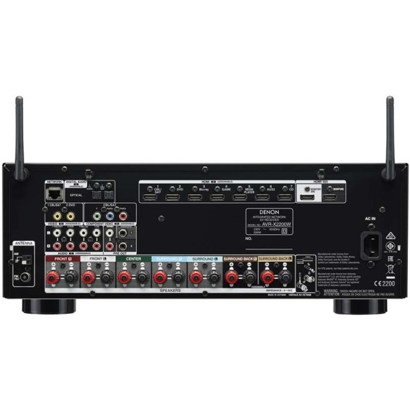 Denon AVR-X2200W - Ampli Home Cinéma - Noir