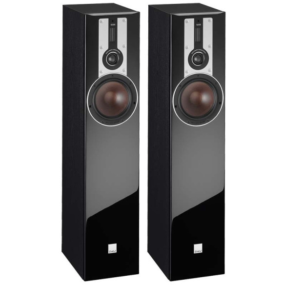 Dali Opticon 5 - Enceintes Colonnes - Bois Noir, Blanc Satiné ou Noyer