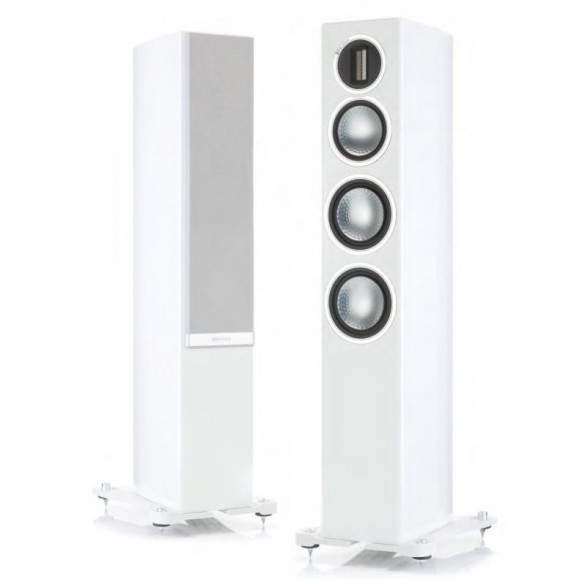 Monitor Audio Gold 200 - Enceintes Colonnes - Laqué Noir, Laqué Blanc, Noyer ou Ebony