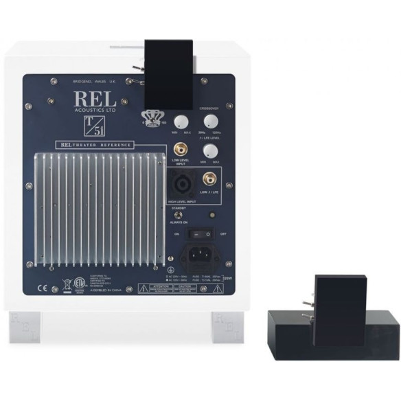 REL T5i - Caisson de basses compact clos Laqué Noir ou Blanc