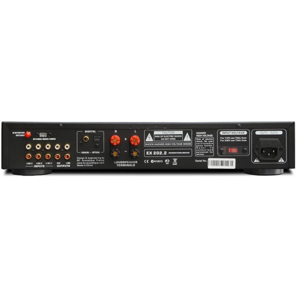 BC Acoustique EX-202.2 - Ampli Stéréo - Noir