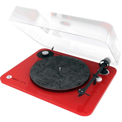 Elipson Omega 100 RIAA BT - Platine Vinyle Avec RIAA BT - Laqué Noir, Laqué Blanc ou Laqué Rouge