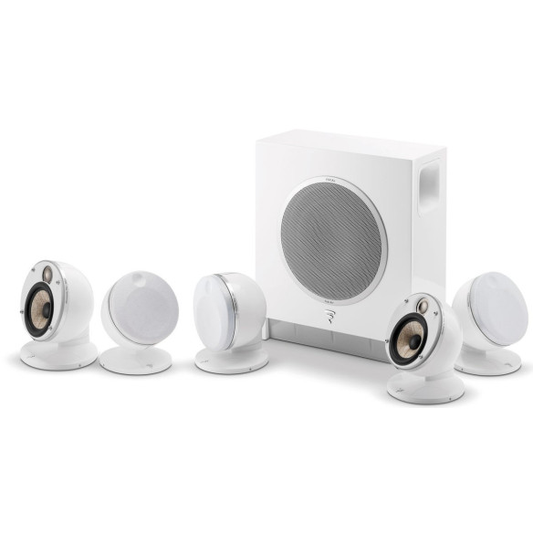 Focal Dôme Flax 5.1 - Pack 5.1 Compacte - Laqué Noir ou Laqué Blanc