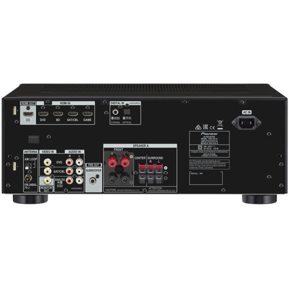 Pioneer VSX-430 - Ampli Home Cinéma - Noir
