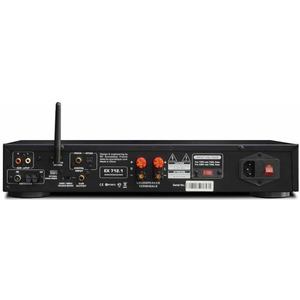 BC Acoustique EX-712.1 - Chaîne HiFi Tout-en-un - Noir