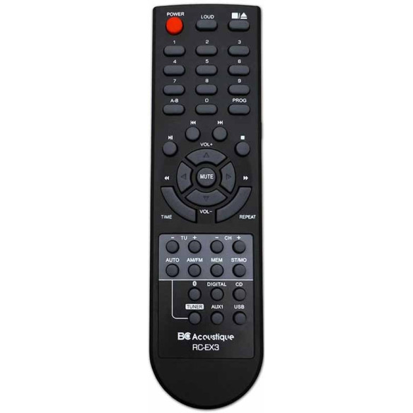 BC Acoustique EX-712.1 - Chaîne HiFi Tout-en-un - Noir