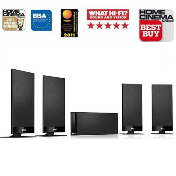 KEF T105 5.0 - Pack enceintes slim ultra plate sans caisson