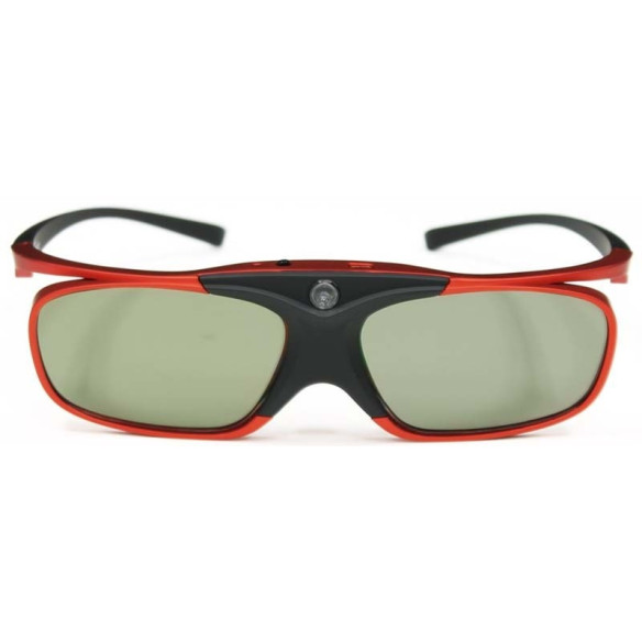 Optoma ZD302 - Lunettes 3D - Rouge & Noir