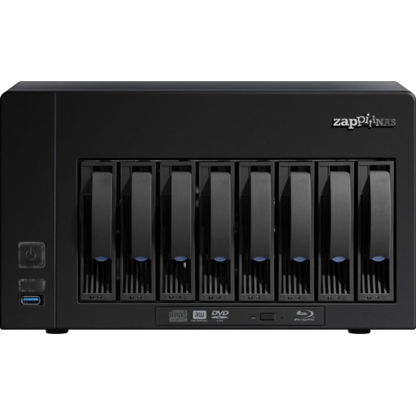 Zappiti NAS 8S RIP - Serveur de Stockage - Noir