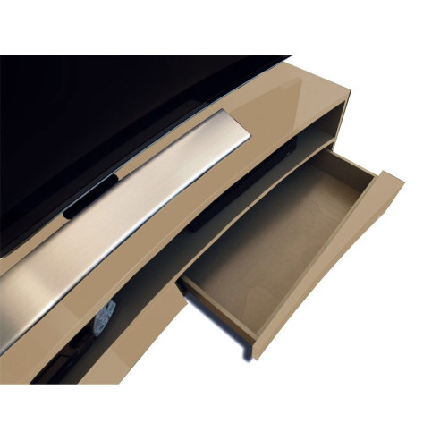 Norstone Valmy - Meuble TV - Noir, Blanc, Bleu, Rouge, Beige, Aubergine ou Caramel