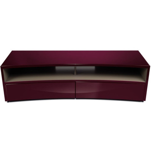 Norstone Valmy - Meuble TV - Noir, Blanc, Bleu, Rouge, Beige, Aubergine ou Caramel