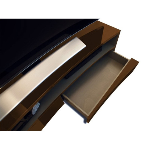 Norstone Valmy - Meuble TV - Noir, Blanc, Bleu, Rouge, Beige, Aubergine ou Caramel