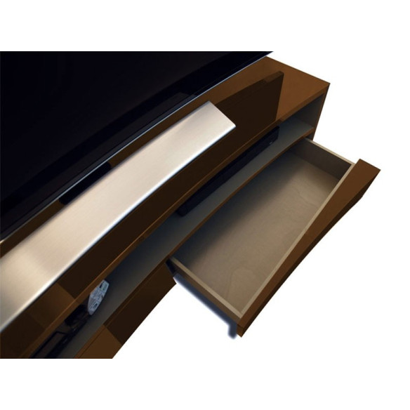 Norstone Valmy - Meuble TV - Noir, Blanc, Bleu, Rouge, Beige, Aubergine ou Caramel