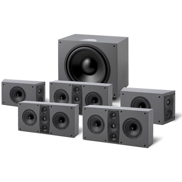 Jamo D600 THX 5.1 - Pack 5.1 THX Ultra 2 - Gris Anthracite