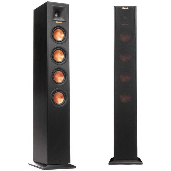 Klipsch RP-440WF - Enceintes Colonnes Sans Fil - Bois Noir