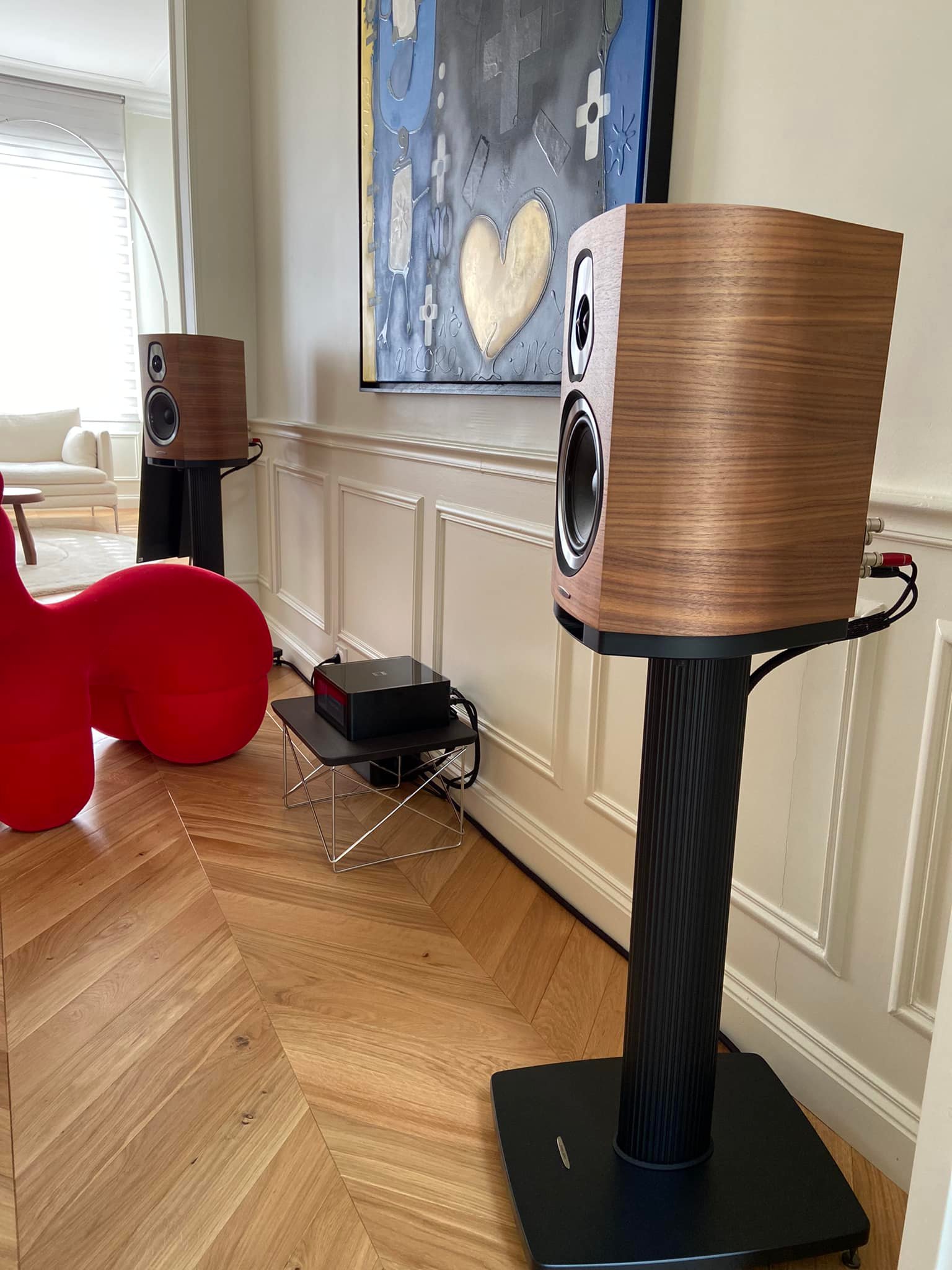 Enceintes Sonus Faber Sonetto 2 avec ampli NAD M10 V2